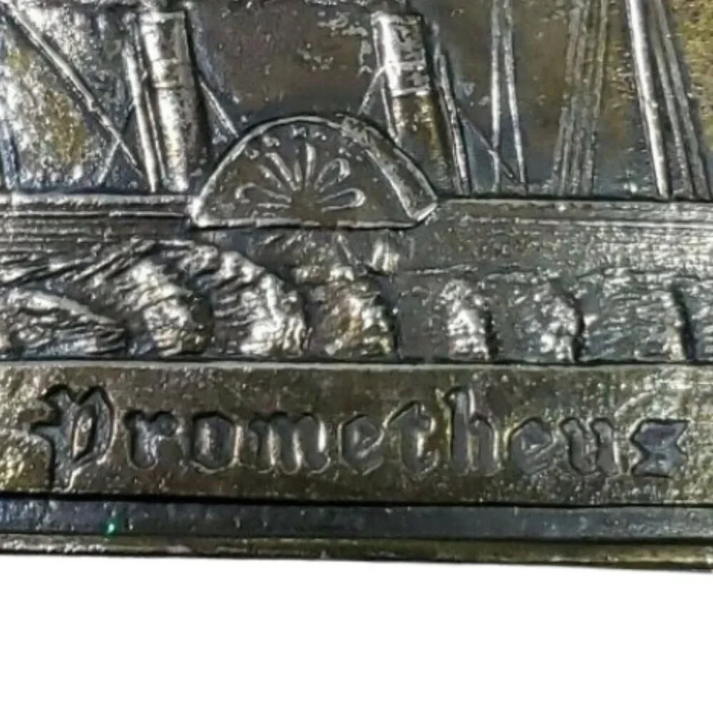 Vintage Wells‎ Fargo Sailing Ship Brass Belt Buckle Collectible